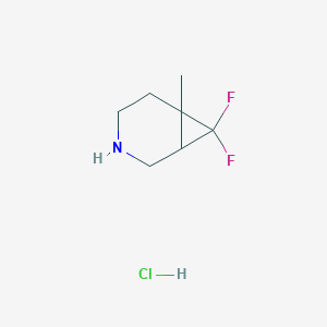 7,7-Difluoro-6-methyl-3-azabicyclo[4.1.0]heptane hydrochloride