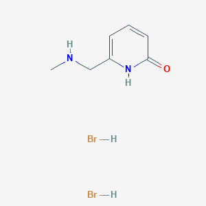 molecular formula C7H12Br2N2O B1435055 6-((甲基氨基)甲基)吡啶-2(1H)-酮二氢溴化物 CAS No. 1949816-20-9