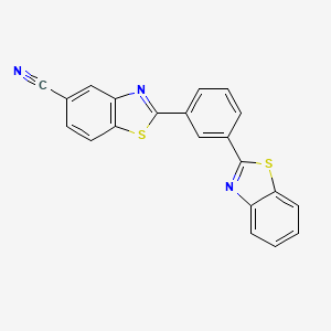 2-[3-(1,3-Benzothiazol-2-yl)phenyl]-1,3-benzothiazole-5-carbonitrile