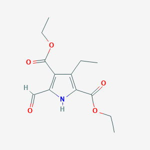 1H-Pyrrole-2,4-dicarboxylic acid, 3-ethyl-5-formyl-, diethyl ester