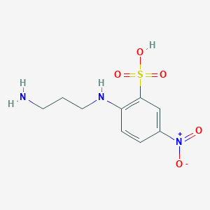 2-[(3-Aminopropyl)amino]-5-nitrobenzene-1-sulfonic acid