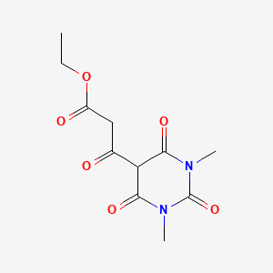 Ethyl 3-(1,3-dimethyl-2,4,6-trioxohexahydropyrimidin-5-yl)-3-oxopropanoate