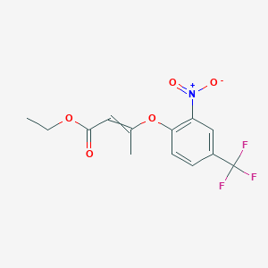 Ethyl 3-[2-nitro-4-(trifluoromethyl)phenoxy]but-2-enoate