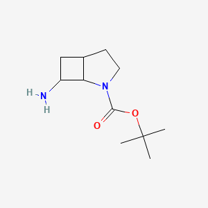 molecular formula C11H20N2O2 B1435066 tert-Butyl 7-amino-2-azabicyclo[3.2.0]heptane-2-carboxylate CAS No. 1956365-33-5