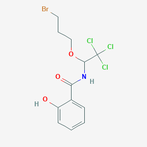 N-[1-(3-Bromopropoxy)-2,2,2-trichloroethyl]-2-hydroxybenzamide