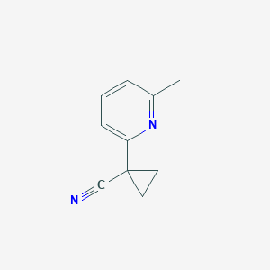 B1435074 Cyclopropanecarbonitrile, 1-(6-methyl-2-pyridinyl)- CAS No. 1378888-09-5