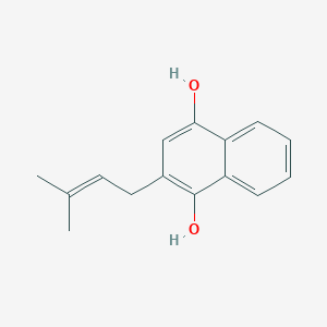 2-(3-Methylbut-2-en-1-yl)naphthalene-1,4-diol