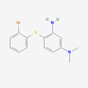 4-[(2-Bromophenyl)sulfanyl]-N~1~,N~1~-dimethylbenzene-1,3-diamine