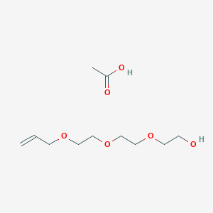 Acetic acid;2-[2-(2-prop-2-enoxyethoxy)ethoxy]ethanol