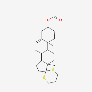 10,13-Dimethyl-1,2,3,4,7,8,9,10,11,12,13,14,15,16-tetradecahydrospiro[cyclopenta[a]phenanthrene-17,2'-[1,3]dithian]-3-yl acetate