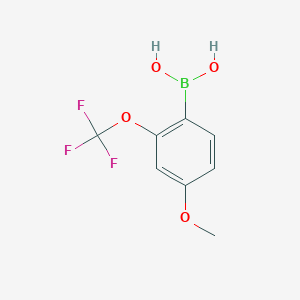 molecular formula C8H8BF3O4 B1435091 4-Methoxy-2-(trifluoromethoxy)phenylboronic acid CAS No. 1391918-92-5