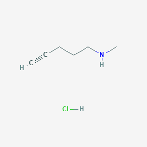 molecular formula C6H12ClN B1435092 N-methylpent-4-yn-1-amine hydrochloride CAS No. 2034156-95-9