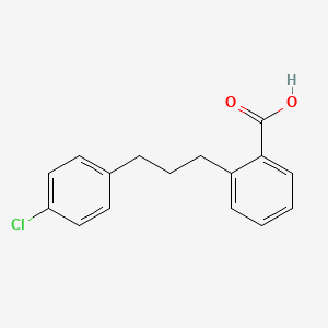 2-[3-(4-Chlorophenyl)propyl]benzoic acid