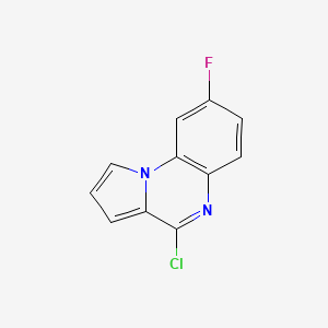 molecular formula C11H6ClFN2 B1435098 4-氯-8-氟吡咯并[1,2-a]喹喔啉 CAS No. 2098097-42-6