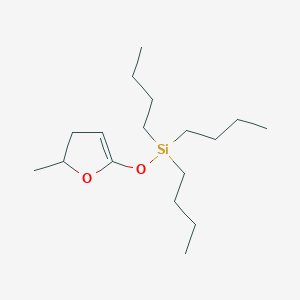 Tributyl[(5-methyl-4,5-dihydrofuran-2-YL)oxy]silane