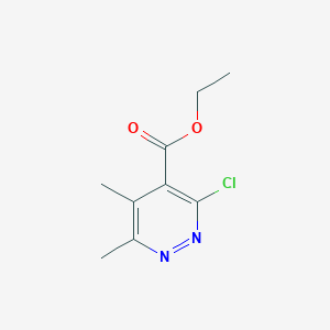 molecular formula C9H11ClN2O2 B1435103 Ethyl 3-chloro-5,6-dimethylpyridazine-4-carboxylate CAS No. 1935445-81-0