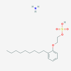 2-(2-Nonylphenoxy)ethyl hydrogen sulfate--ammonia (1/1)