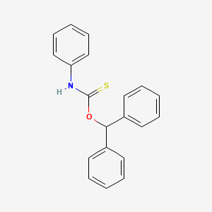 O-(Diphenylmethyl) phenylcarbamothioate