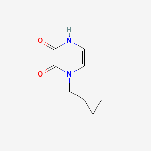 molecular formula C8H10N2O2 B1435106 1-(Cyclopropylmethyl)-1,4-dihydropyrazine-2,3-dione CAS No. 2098052-49-2
