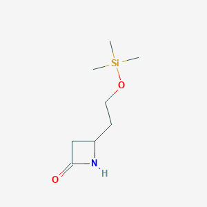 4-{2-[(Trimethylsilyl)oxy]ethyl}azetidin-2-one