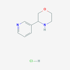 molecular formula C9H13ClN2O B1435114 3-(Pyridin-3-yl)morpholine hydrochloride CAS No. 1949816-24-3