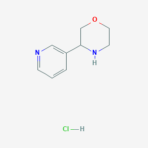 molecular formula C9H13ClN2O B1435114 3-(吡啶-3-基)吗啉盐酸盐 CAS No. 1949816-24-3