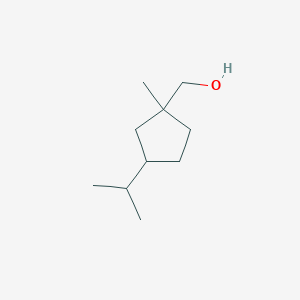 [1-Methyl-3-(propan-2-yl)cyclopentyl]methanol