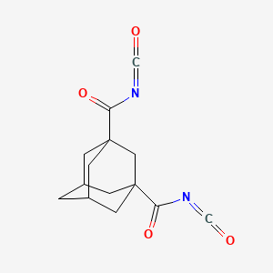 molecular formula C14H14N2O4 B1435117 1,3-Adamantanedicarbonyl diisocyanate CAS No. 13595-21-6