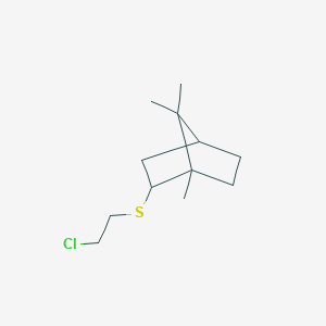 2-[(2-Chloroethyl)sulfanyl]-1,7,7-trimethylbicyclo[2.2.1]heptane