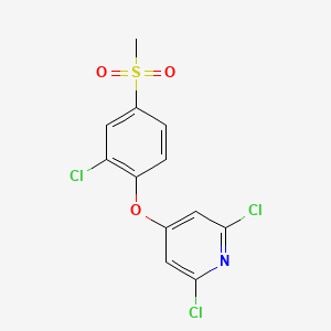 2,6-Dichloro-4-[2-chloro-4-(methanesulfonyl)phenoxy]pyridine