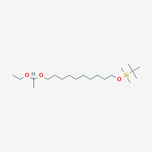 2,2,3,3,16-Pentamethyl-4,15,17-trioxa-3-silanonadecane