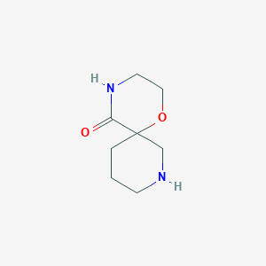 molecular formula C8H14N2O2 B1435119 1-Oxa-4,8-diazaspiro[5.5]undecan-5-one CAS No. 2089648-48-4