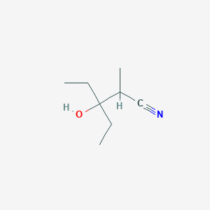 Pentanenitrile, 3-ethyl-3-hydroxy-2-methyl-