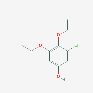 molecular formula C10H13ClO3 B1435122 3-Chloro-4,5-diethoxyphenol CAS No. 1881320-73-5