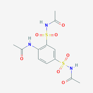 N,N'-[(4-Acetamido-1,3-phenylene)disulfonyl]diacetamide