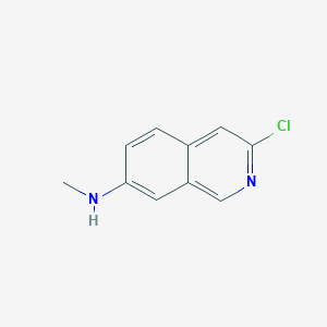 molecular formula C10H9ClN2 B1435124 3-氯-N-甲基异喹啉-7-胺 CAS No. 1374652-29-5