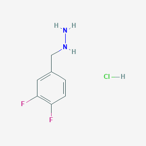 molecular formula C7H9ClF2N2 B1435135 [(3,4-二氟苯基)甲基]肼盐酸盐 CAS No. 1909305-43-6