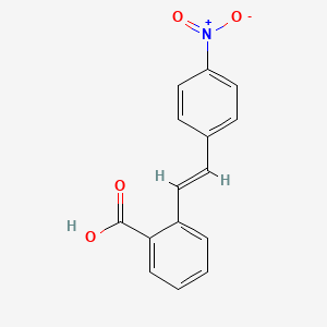 molecular formula C15H11NO4 B14351362 2-[(E)-2-(4-nitrophenyl)ethenyl]benzoic acid CAS No. 92498-18-5