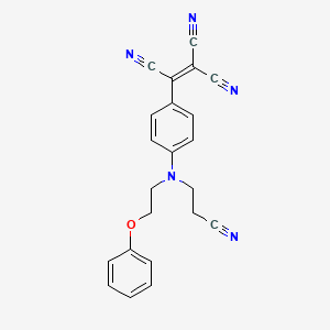 {4-[(2-Cyanoethyl)(2-phenoxyethyl)amino]phenyl}ethene-1,1,2-tricarbonitrile