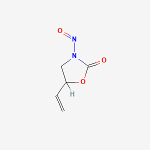 molecular formula C5H6N2O3 B14351420 5-Ethenyl-3-nitroso-2-oxazolidinone CAS No. 90684-95-0