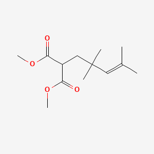 Dimethyl (2,2,4-trimethylpent-3-en-1-yl)propanedioate