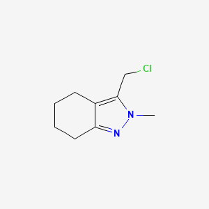 molecular formula C9H13ClN2 B1435144 3-(chloromethyl)-2-methyl-4,5,6,7-tetrahydro-2H-indazole CAS No. 741610-91-3
