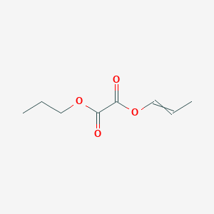 molecular formula C8H12O4 B14351456 Prop-1-en-1-yl propyl ethanedioate CAS No. 91915-03-6