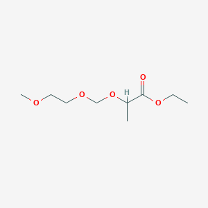 molecular formula C9H18O5 B14351461 Ethyl 2-[(2-methoxyethoxy)methoxy]propanoate CAS No. 97231-83-9