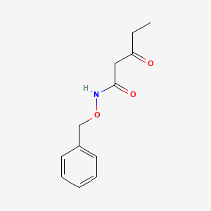 molecular formula C12H15NO3 B14351481 N-(Benzyloxy)-3-oxopentanamide CAS No. 95395-85-0