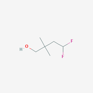 molecular formula C6H12F2O B1435150 4,4-Difluoro-2,2-dimethylbutan-1-ol CAS No. 1909328-13-7