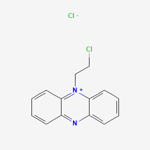 molecular formula C14H12Cl2N2 B14351544 5-(2-Chloroethyl)phenazin-5-ium chloride CAS No. 94496-06-7