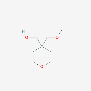 molecular formula C8H16O3 B1435155 [4-(甲氧基甲基)氧杂环-4-基]甲醇 CAS No. 1564571-67-0