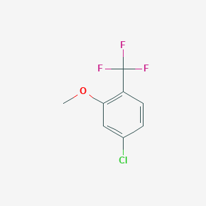 molecular formula C8H6ClF3O B1435165 4-氯-2-甲氧基-1-(三氟甲基)苯 CAS No. 1214362-99-8