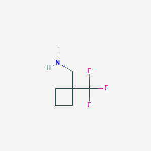 N-methyl-1-(1-(trifluoromethyl)cyclobutyl)methanamine